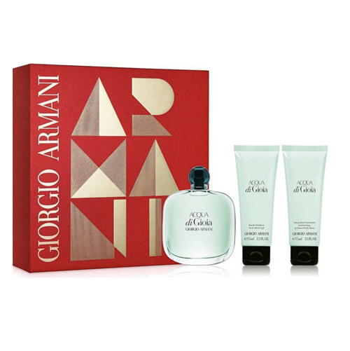 ARMANI SET ACQUA DI GIOIA WOMEN (3 PC SET) 3.4 OZ EDP/2.5 OZ